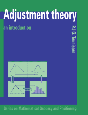 Teunissen Adjustment Theory Form