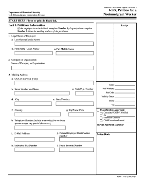 I 129 Form