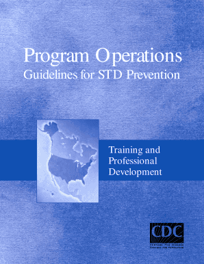 Program Operations Guidelines for Std Prevention Form