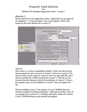 Saf Form PDF Download