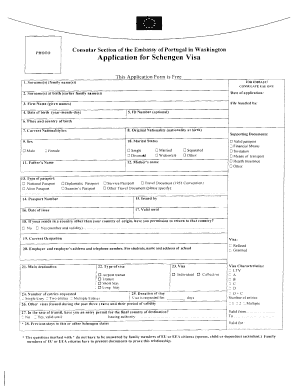 Portugal D7 Visa Application Form PDF