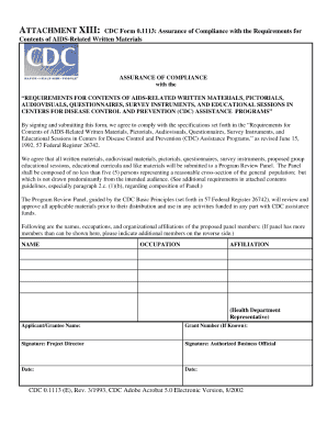 Cdc Form 01113