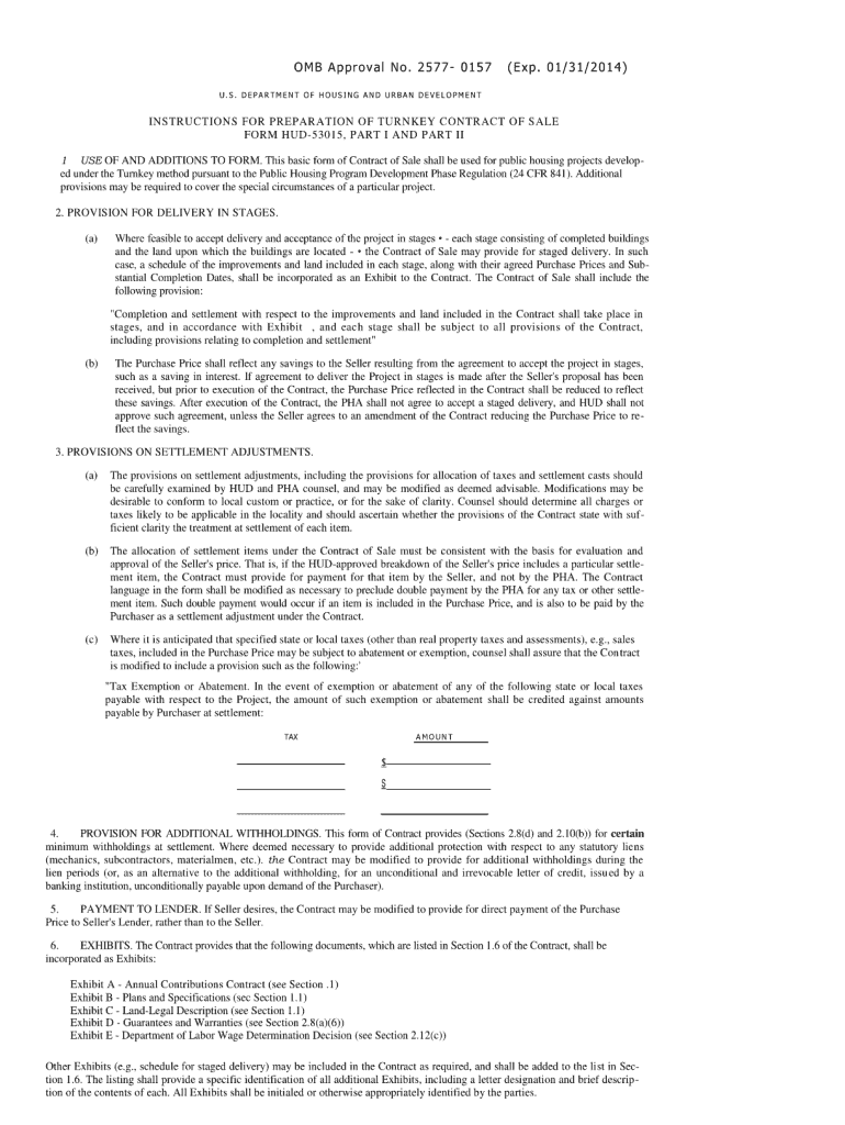 Fillable 2577 0157  Form