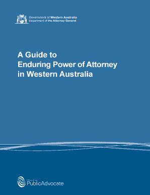 Enduring Power of Attorney Wa Form