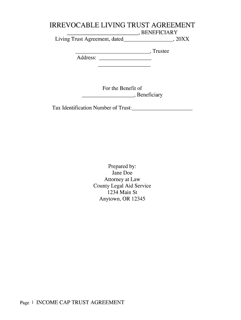 Blank Printable Living Trust Forms