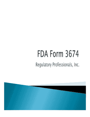 Fda Form 3674 Download