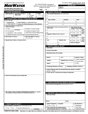 Medwatch Form