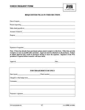 Check Request Form PDF