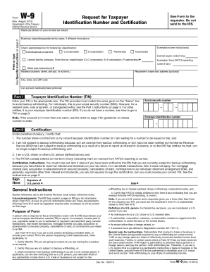 Landlord W 9 Form PDF