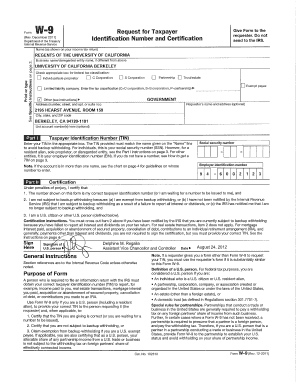 W9 Form Nevada