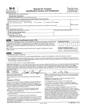 Windstreambusiness Com W9  Form