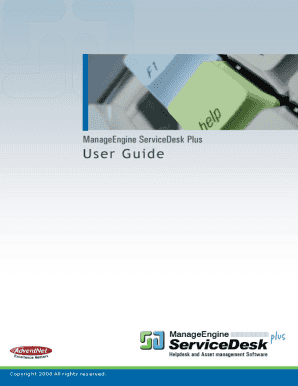 Manageengine Servicedesk Plus 11 Admin Guide PDF  Form