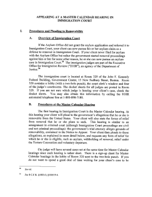 Sample Written Pleadings Immigration Court  Form