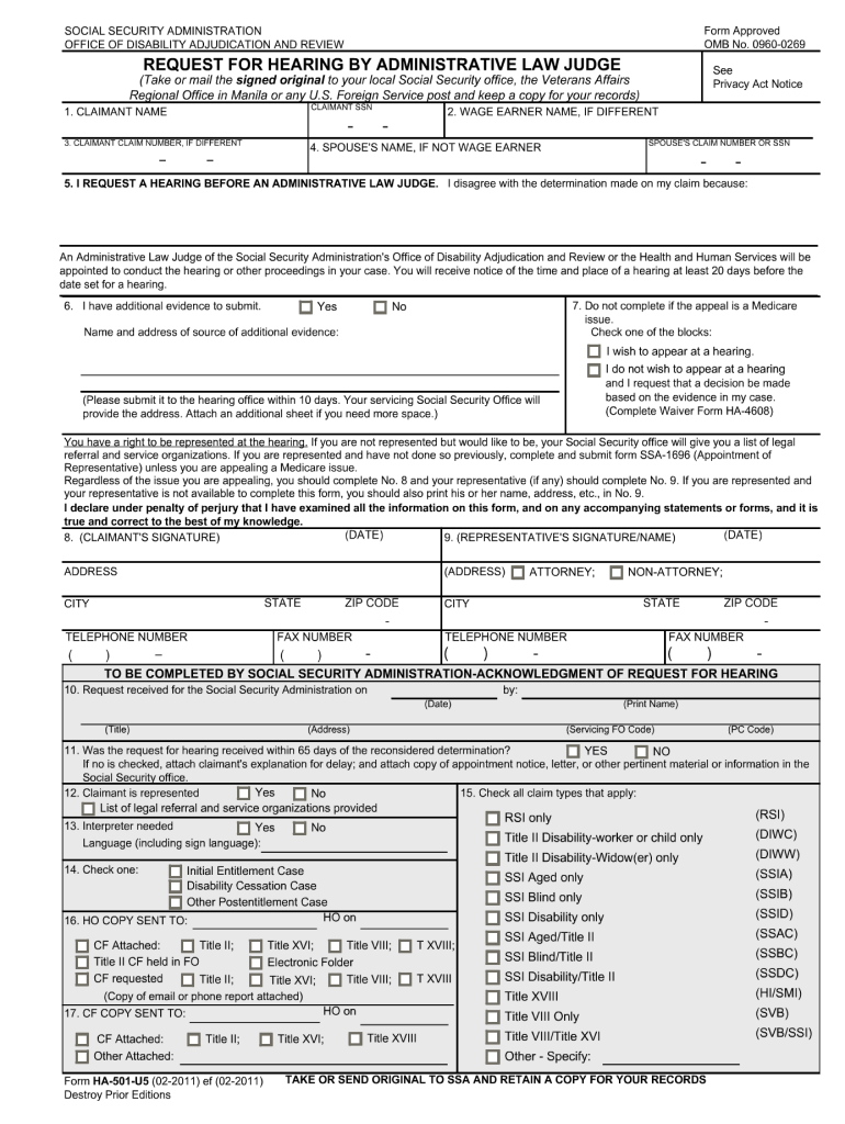 Form Ha 501 U2