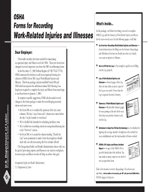 Osha 300 and 300a Fillable Forms