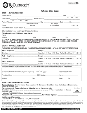 Rx Outreach Login  Form