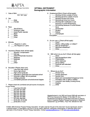 Optimal Instrument PDF  Form