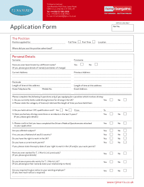 Tjm Ltd Liverpool  Form