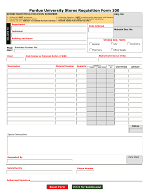 Stores Form