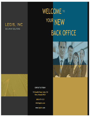 WELCOME to BACK OFFICE 208 79 82  Form