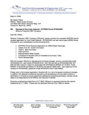 InterTech Environmental &amp; Engineering, LLC a CBMA Inc Company Deq State Wy  Form