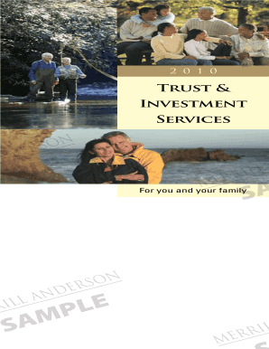 Trust &amp; Investment Services Merrill Anderson  Form