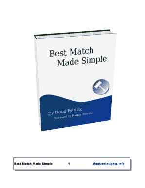 Best Match Made Simple 1 AuctionInsights Info  Form