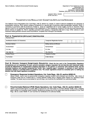 Dtsc Form 1294