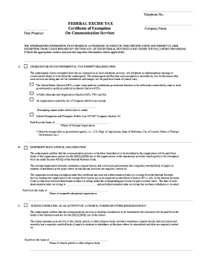 Fet Exemption Certificate  Form