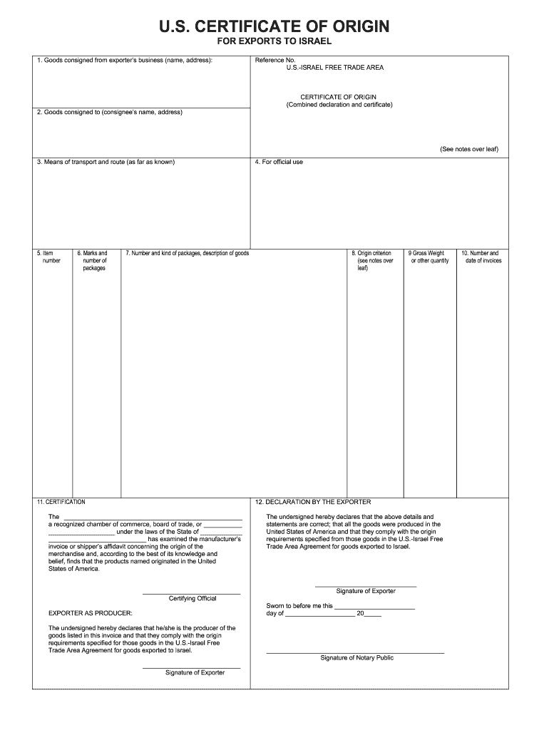 Usmca Fillable Form