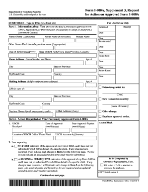 Form I 800a