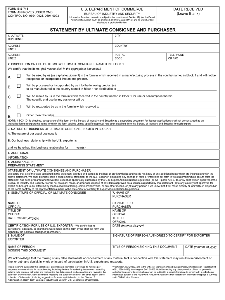 Bis 711 PDF  Form