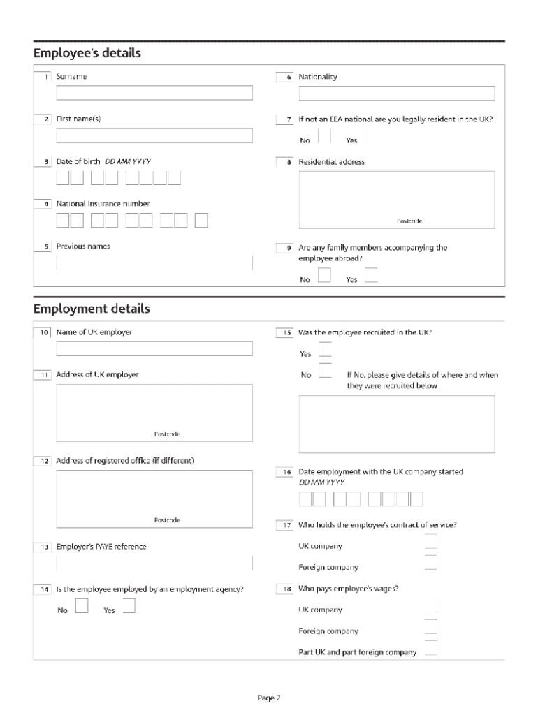 United Kingdom Tax Forms