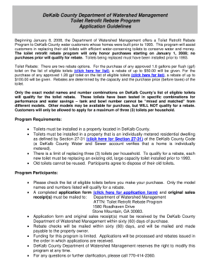 Dekalb Watershed Form