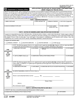  Va Form 22 5281 2012