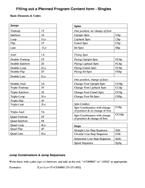 Skate Ontario Planned Program Sheet  Form