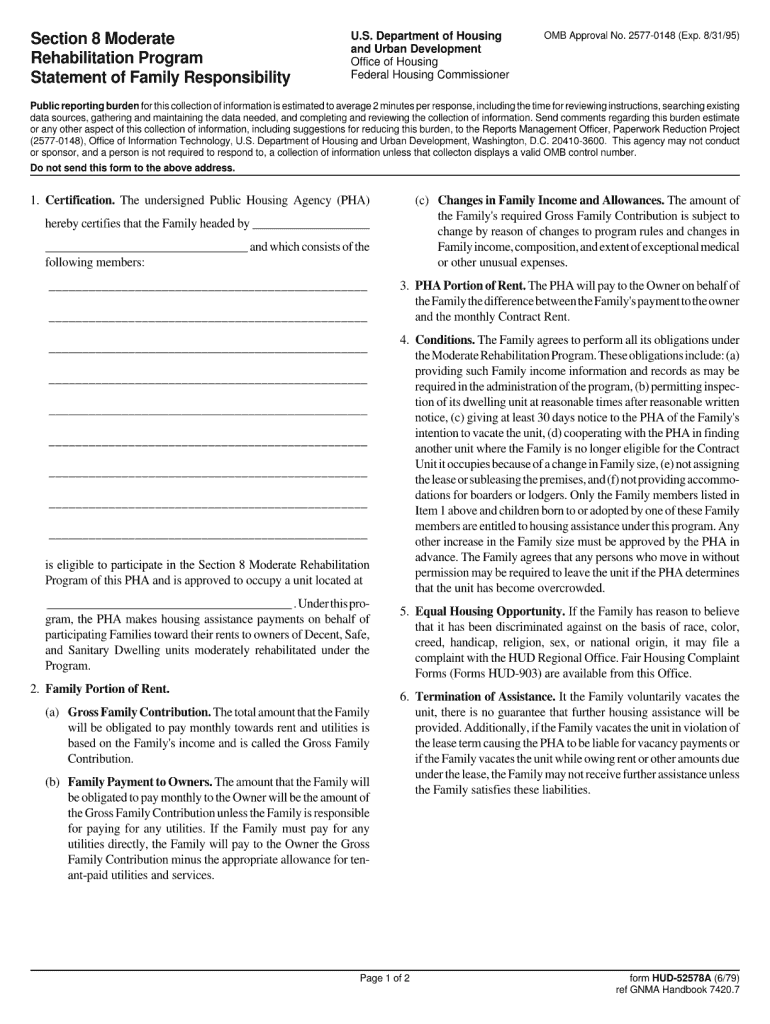 Hud Application Print  Form