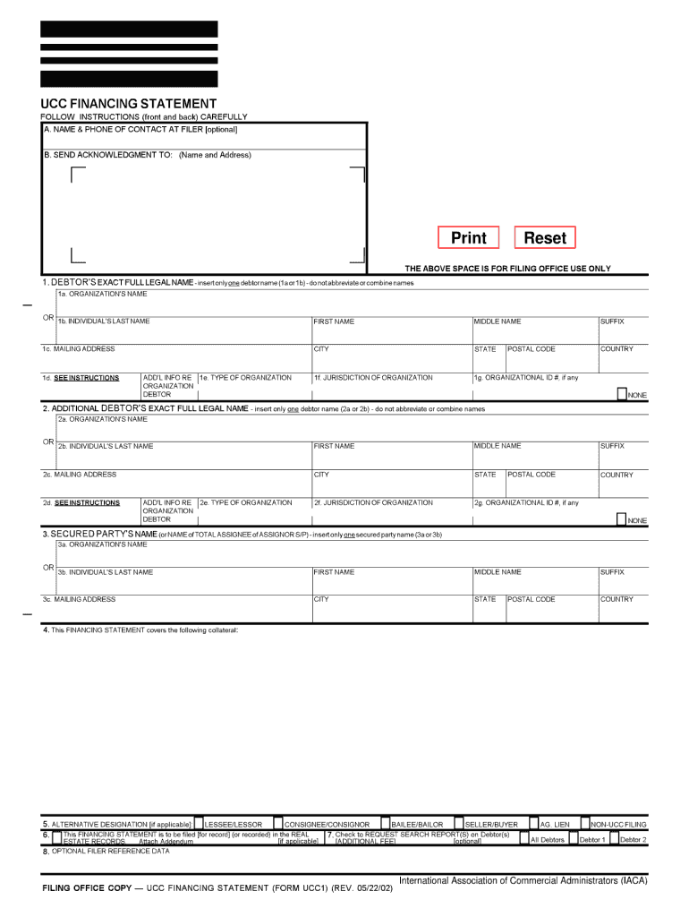 Iaca Ucc Form