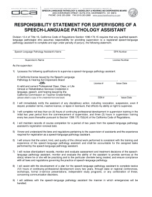 Slpa Supervision Form California