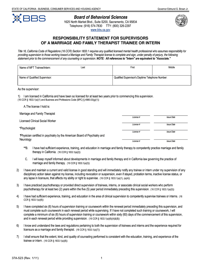 bell transfer of responsibility form