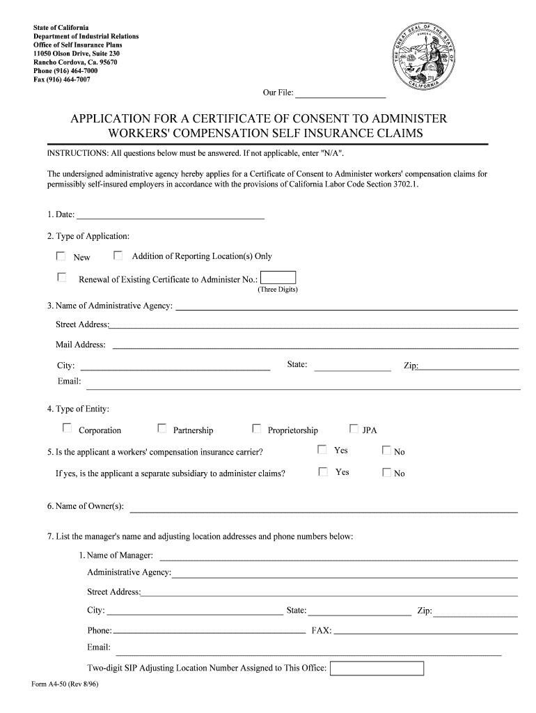 California Department of Industrial Relations Form