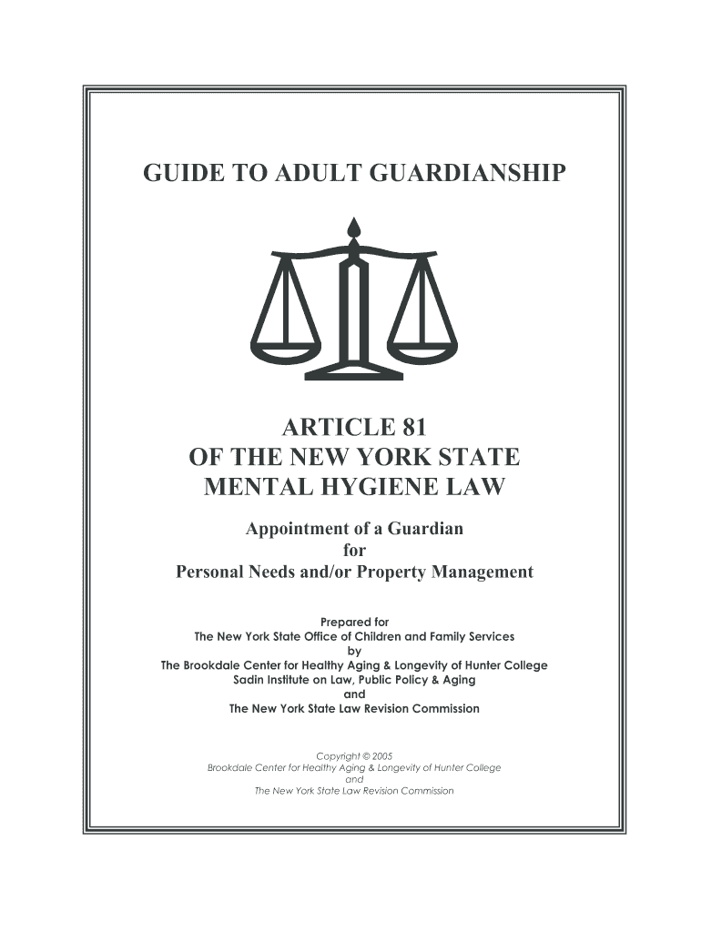 Article 81 Guardianship Forms