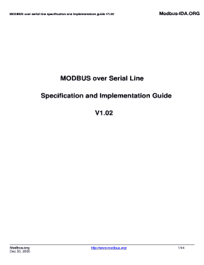 Modbus over Serial Line Specification and Implementation Guide V1 02  Form