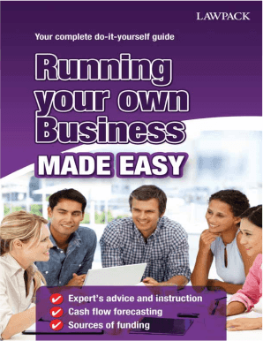 Running Your Own Business Made Easy Sample Chapter Lawpack Co  Form