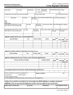 G325 Online Fillable Form