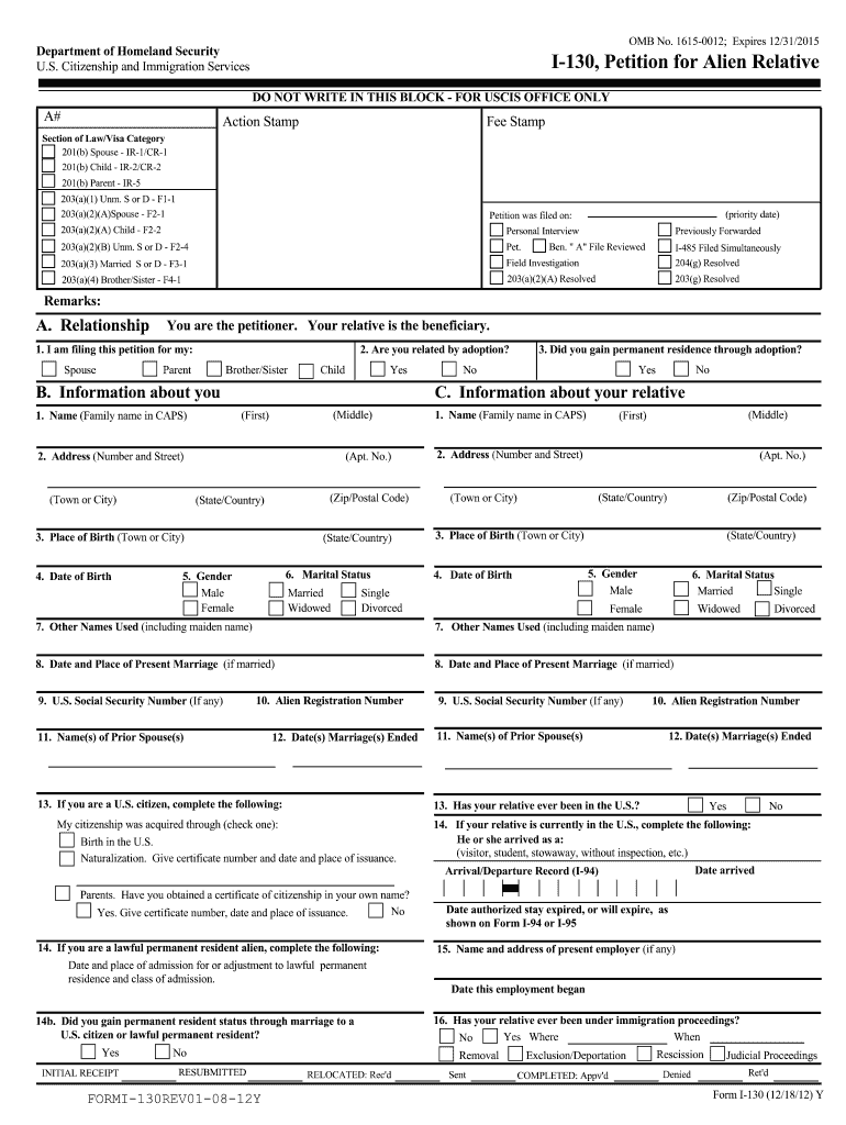 I130 PDF  Form