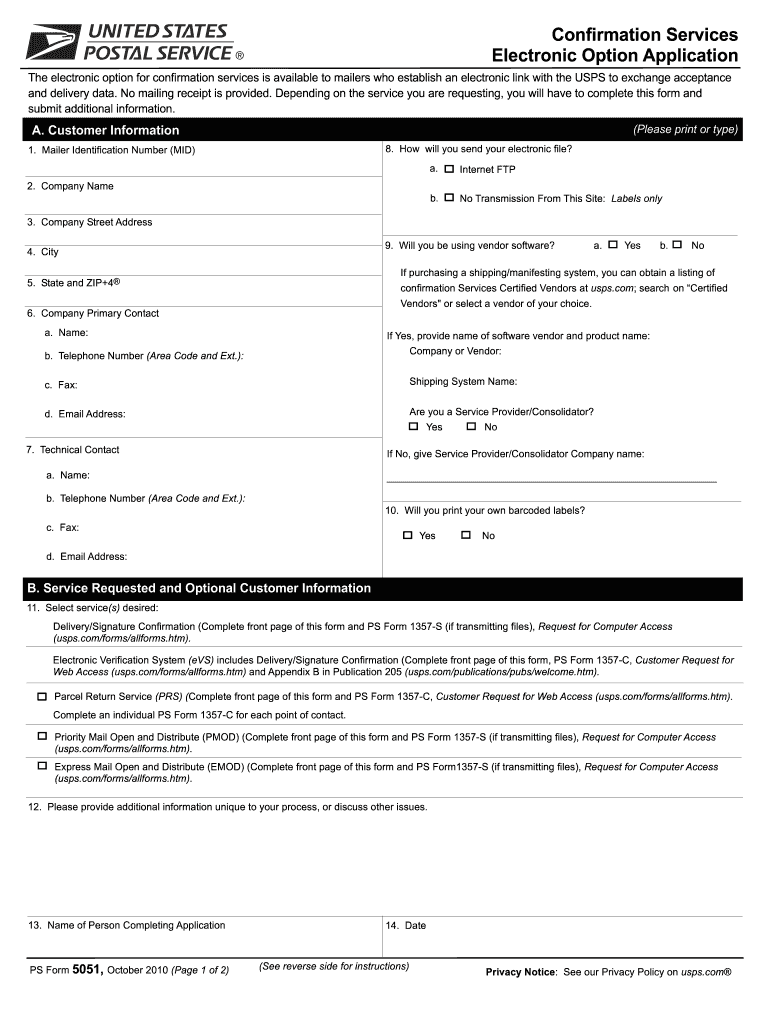 USPS Forms