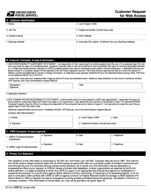 Usps Ps Form 1357