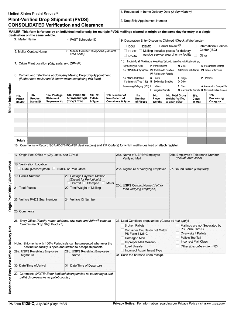  Ps 8125  Form 2007
