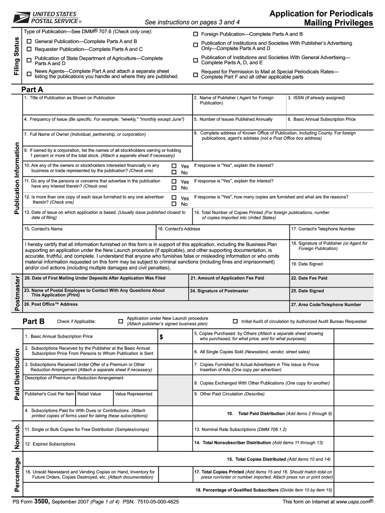  Fs Form 3500 2007